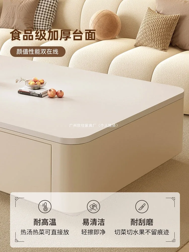 Cream style living room home new small apartment Internet celebrity coffee table
Cream style living room home new small apartment Internet celebrity coffee table