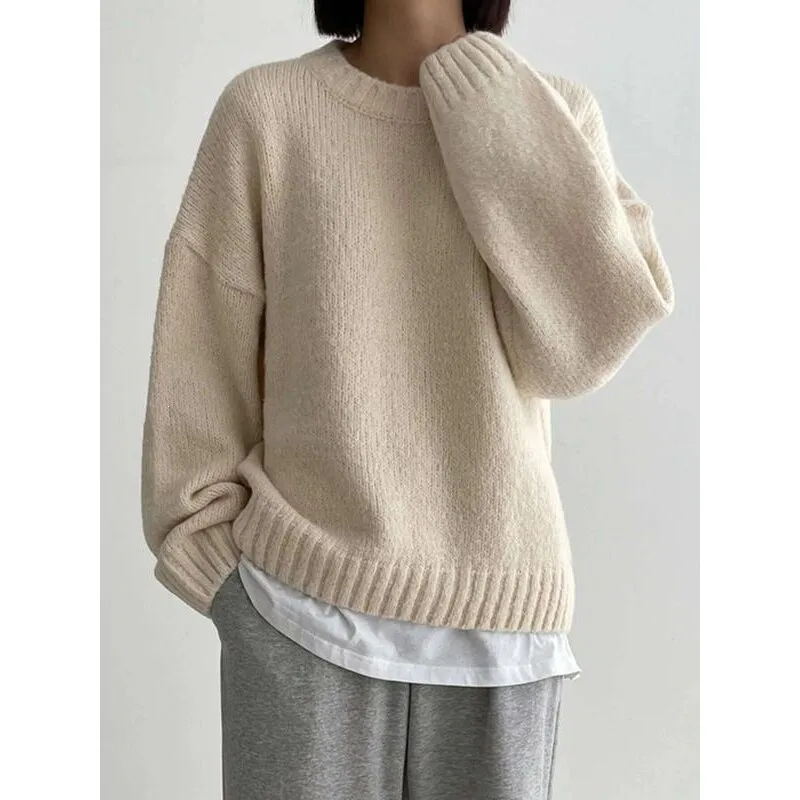 Laid-back Knit Sweater Loose Fit Women's Fashion Spring Season Online And Offline Available Other Material 100%
Laid-back Knit Sweater Loose Fit Women's Fashion Spring Season Online And Offline Available Other Material 100%