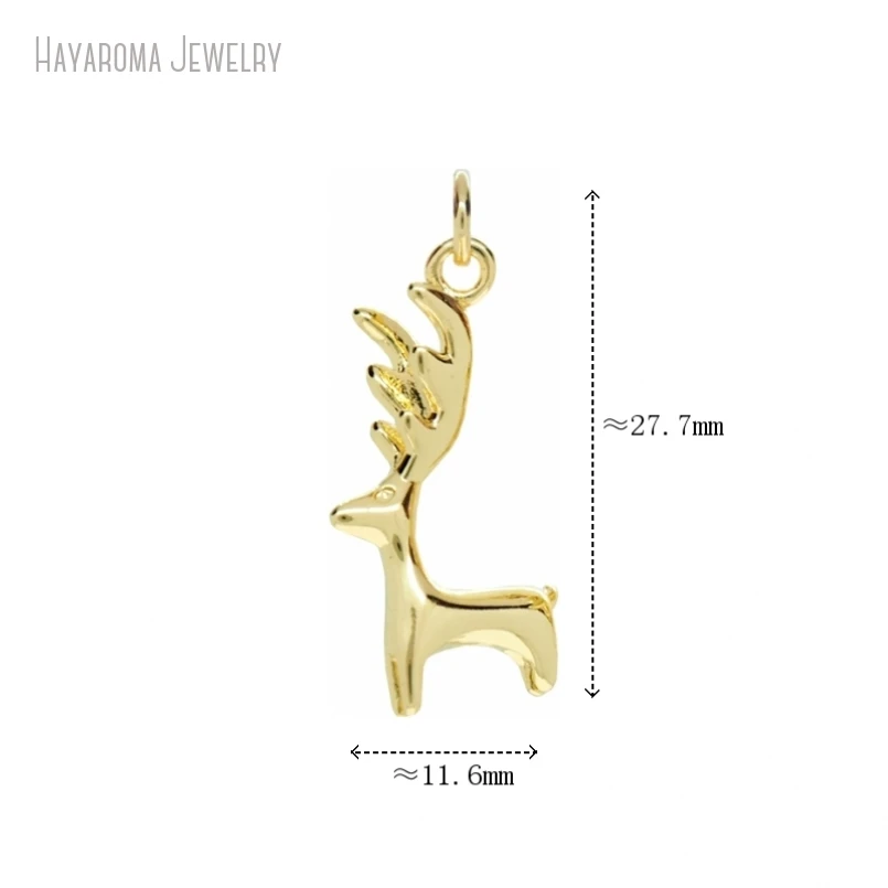 5Pcs Christmas Jewelry Wapiti Elk Animal Wholesale Metal Gold Color Copper Pendant
5Pcs Christmas Jewelry Wapiti Elk Animal Wholesale Metal Gold Color Copper Pendant