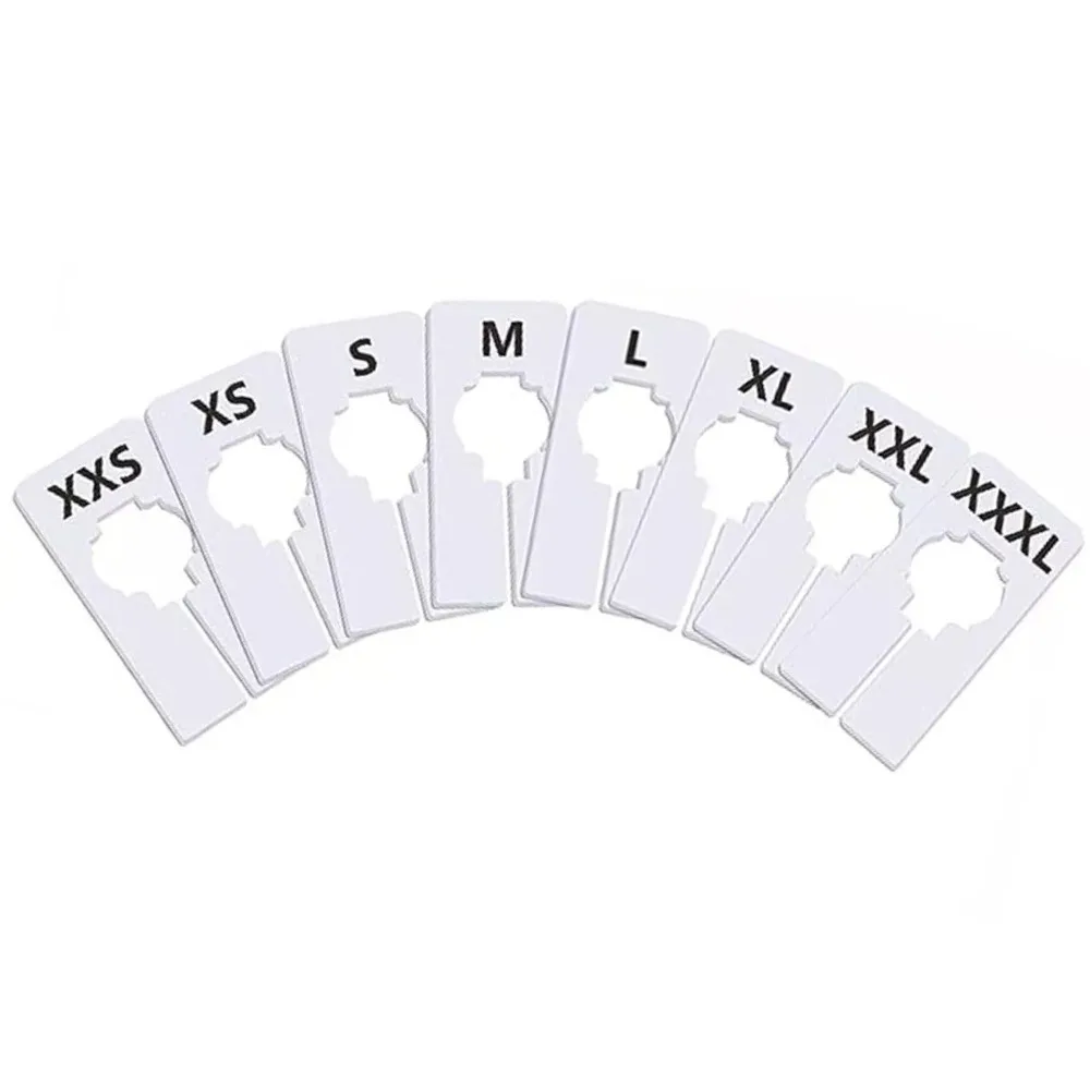 8Pcs Plastic Clothes Size Dividers XS-XXL Round Rectangular Clothing Rack Size DIY Craft Multifunctional Size Marking Ring Shop
8Pcs Plastic Clothes Size Dividers XS-XXL Round Rectangular Clothing Rack Size DIY Craft Multifunctional Size Marking Ring Shop