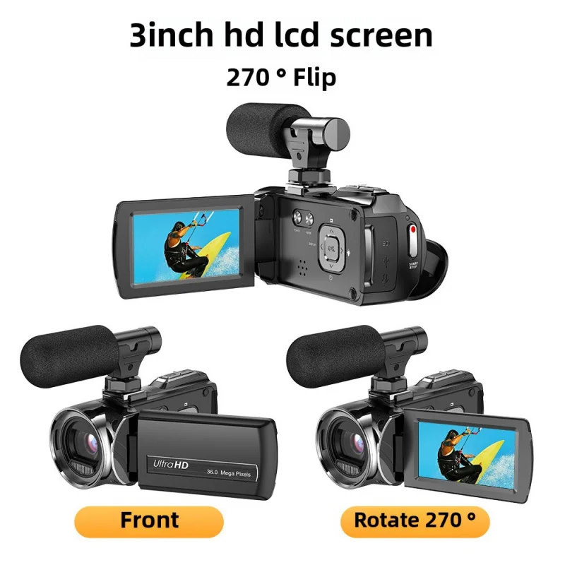 4KHigh-definition Digital Electronic Stabilization Handheld Camera3Large Screen OutdoordvCamera
4KHigh-definition Digital Electronic Stabilization Handheld Camera3Large Screen OutdoordvCamera