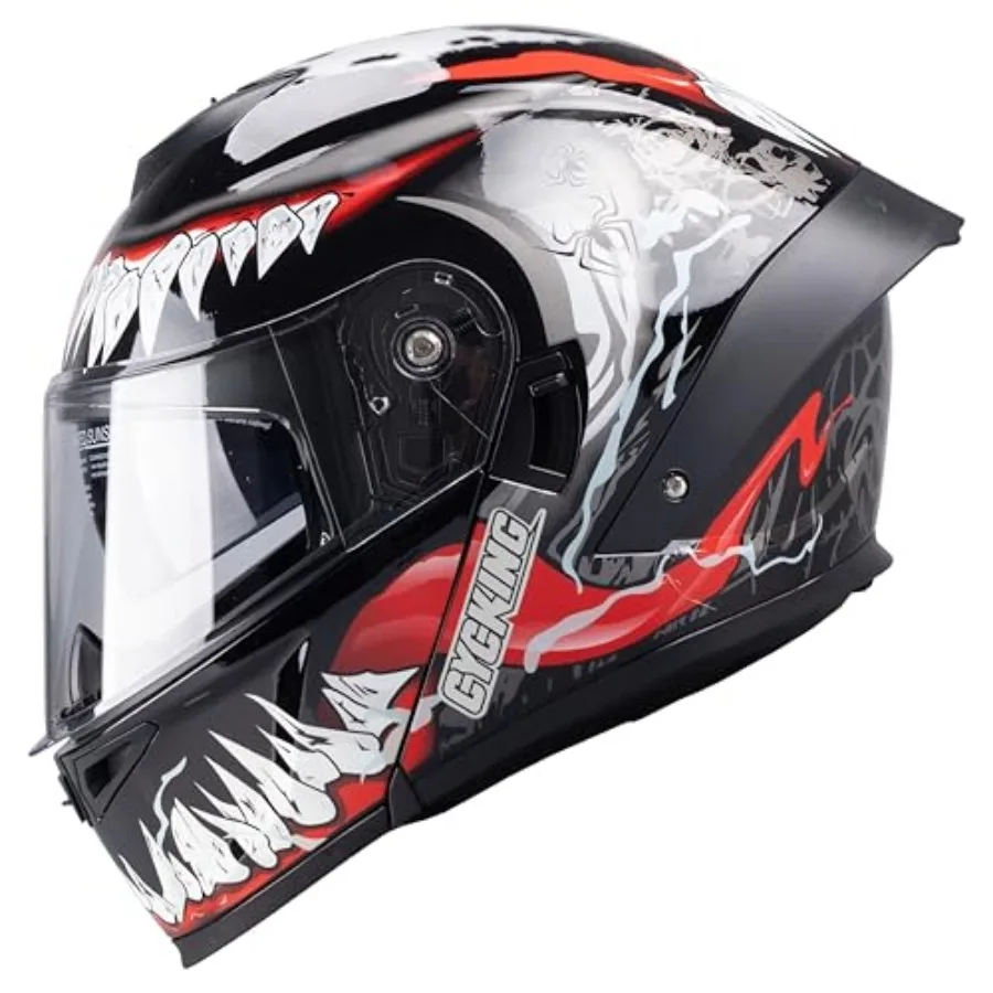 Modular Motorcycle Helmet, Flip Up Full Face Helmet with Dual Visor and Smoked Sunshield, DOT Approved Street Bike Helmet for M
Modular Motorcycle Helmet, Flip Up Full Face Helmet with Dual Visor and Smoked Sunshield, DOT Approved Street Bike Helmet for M