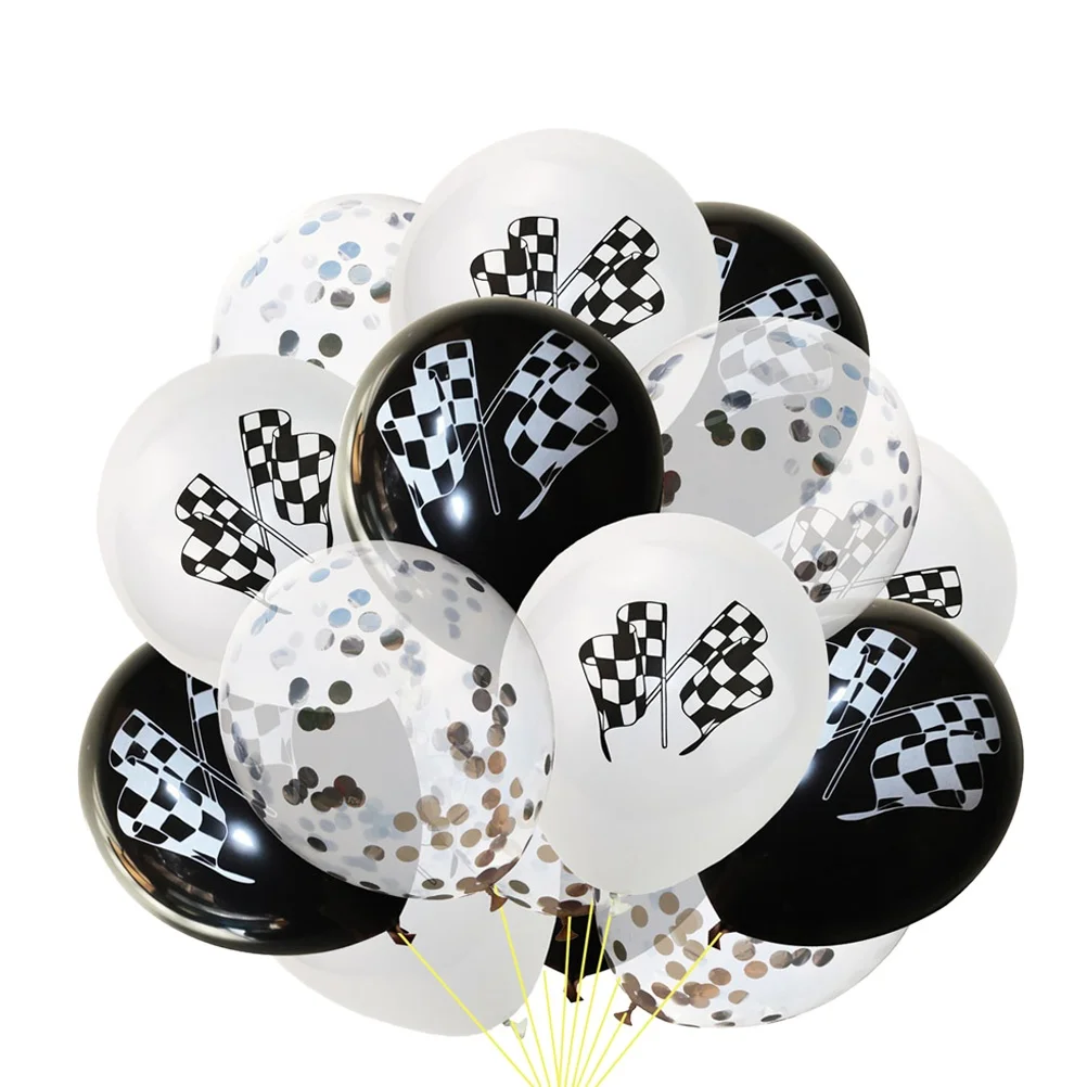 15 Pcs Racing Flag Balloon Set Premium Latex Party Confetti Sequins Decorations Reusable Graduation Festive Supplies Balloon
15 Pcs Racing Flag Balloon Set Premium Latex Party Confetti Sequins Decorations Reusable Graduation Festive Supplies Balloon