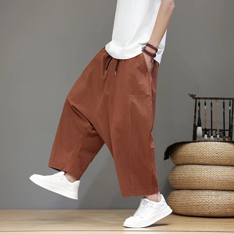 Chinese Style Plus Size Wide Leg Drop Crotch Pants - Loose Fit Nepali Harem Boho Casual Capri Trousers for Men M-XXXXXL Plus Men
Chinese Style Plus Size Wide Leg Drop Crotch Pants - Loose Fit Nepali Harem Boho Casual Capri Trousers for Men M-XXXXXL Plus Men