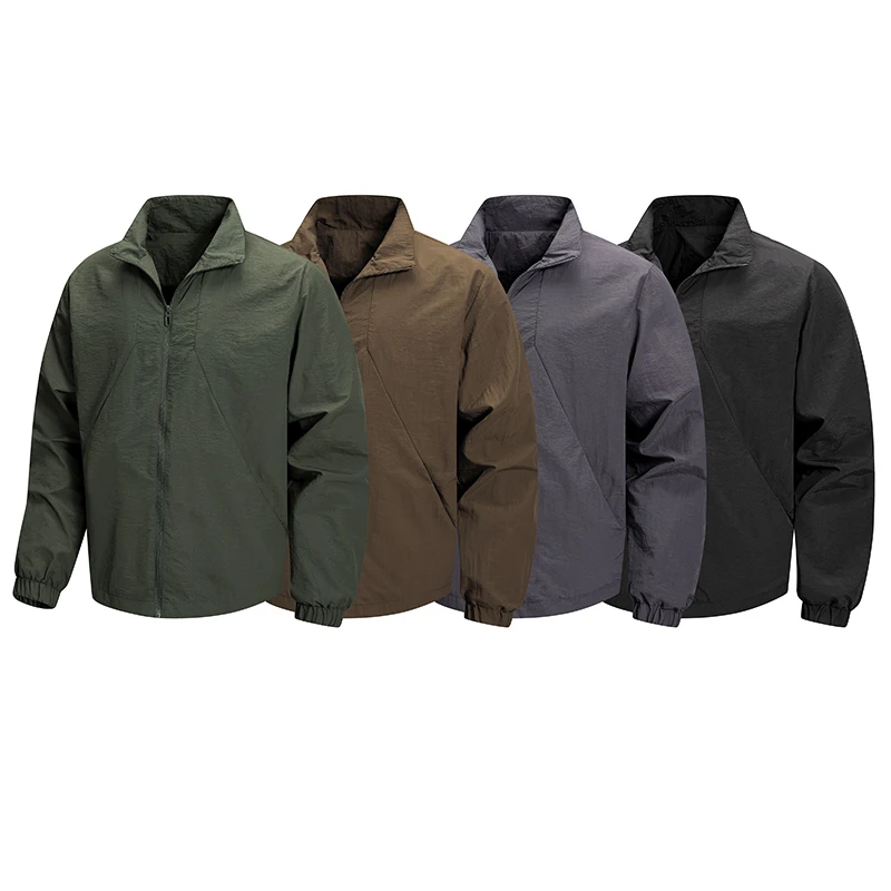 Trendy Men's Jacket Outdoor Waterproof Windproof Stand Collar Coat Hiking Sports Lightweight Breathable High Quality Windbreaker
Trendy Men's Jacket Outdoor Waterproof Windproof Stand Collar Coat Hiking Sports Lightweight Breathable High Quality Windbreaker