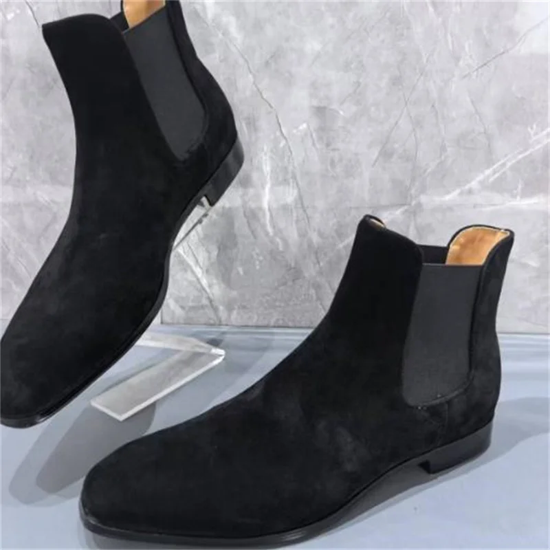 Stitching Shoes for Mens Suede Low Heels Leather Zapatos Hombre Round Toes Male Boots Sewing Lines Chassure Hommes Solid Luxury
Stitching Shoes for Mens Suede Low Heels Leather Zapatos Hombre Round Toes Male Boots Sewing Lines Chassure Hommes Solid Luxury