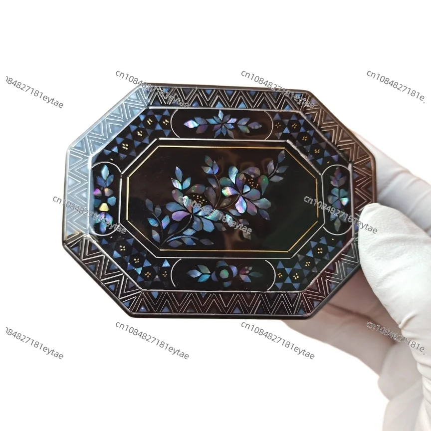 Mother of Pearl Jewelry Box, Chinese Lacquer Shell-Inlaid Box for Birthday Gifts
Mother of Pearl Jewelry Box, Chinese Lacquer Shell-Inlaid Box for Birthday Gifts
