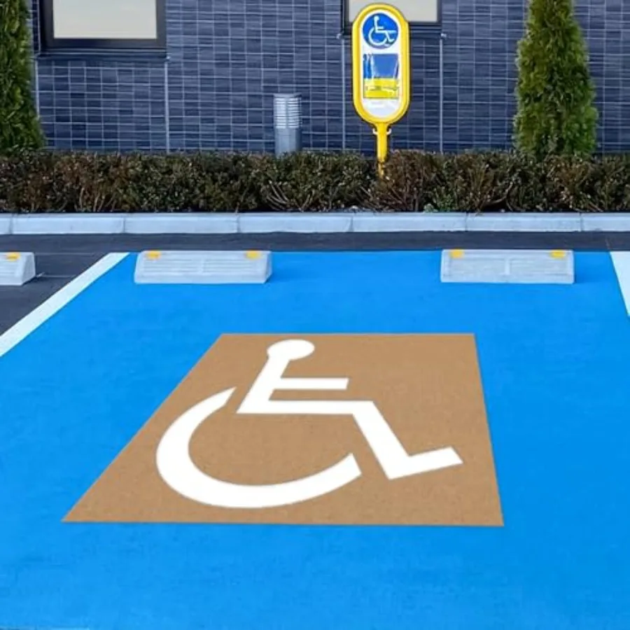 Handicap Parking Stencil Kit, Reusable Cardboard Parking Lot Stencils for Painting, Easy to Use Handicap Symbol
Handicap Parking Stencil Kit, Reusable Cardboard Parking Lot Stencils for Painting, Easy to Use Handicap Symbol