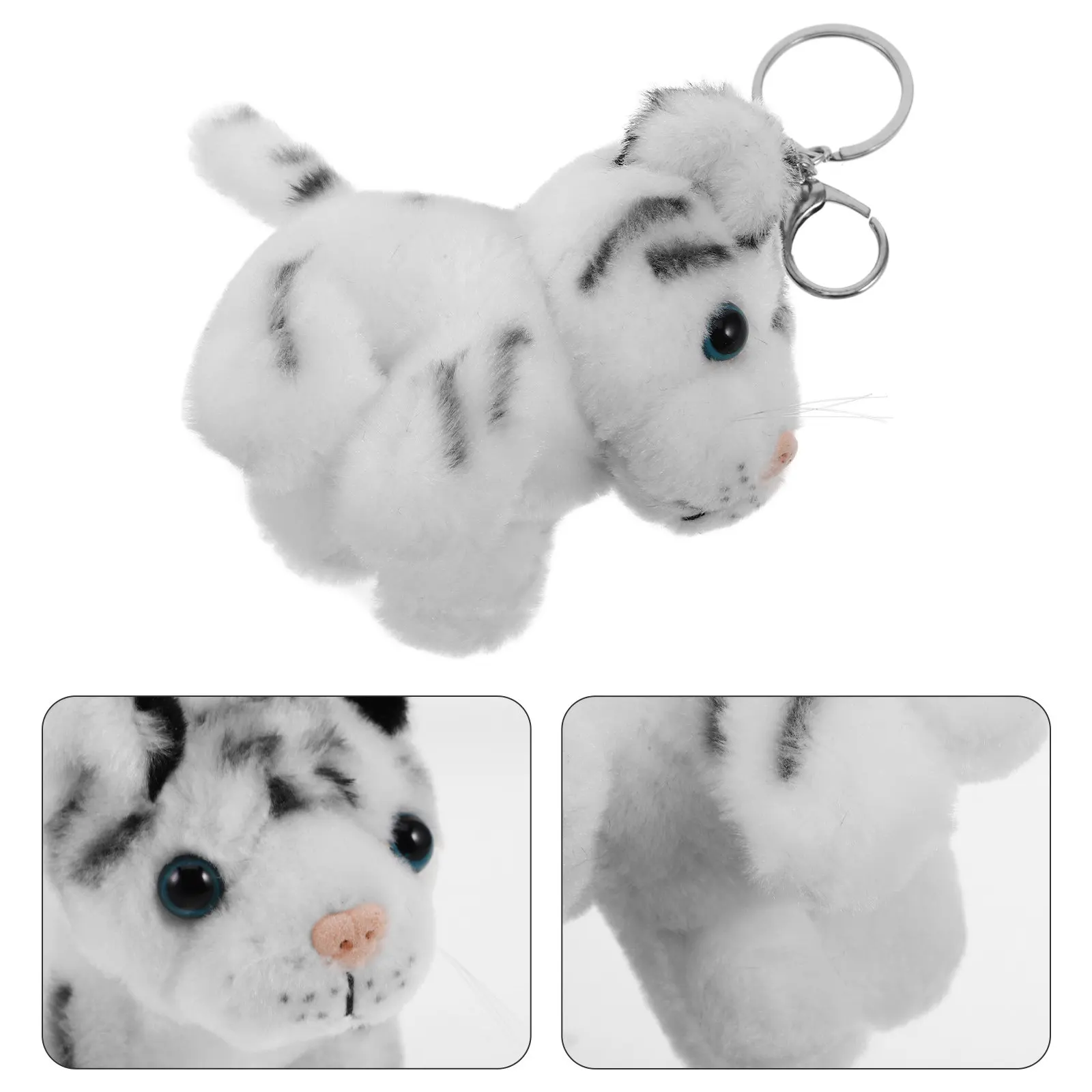 Realistic Animal Tiger Keychain Cute Soft Tiger Pendant for Kids Backpack Handbag Souvenir Gift for Boys and Girls
Realistic Animal Tiger Keychain Cute Soft Tiger Pendant for Kids Backpack Handbag Souvenir Gift for Boys and Girls