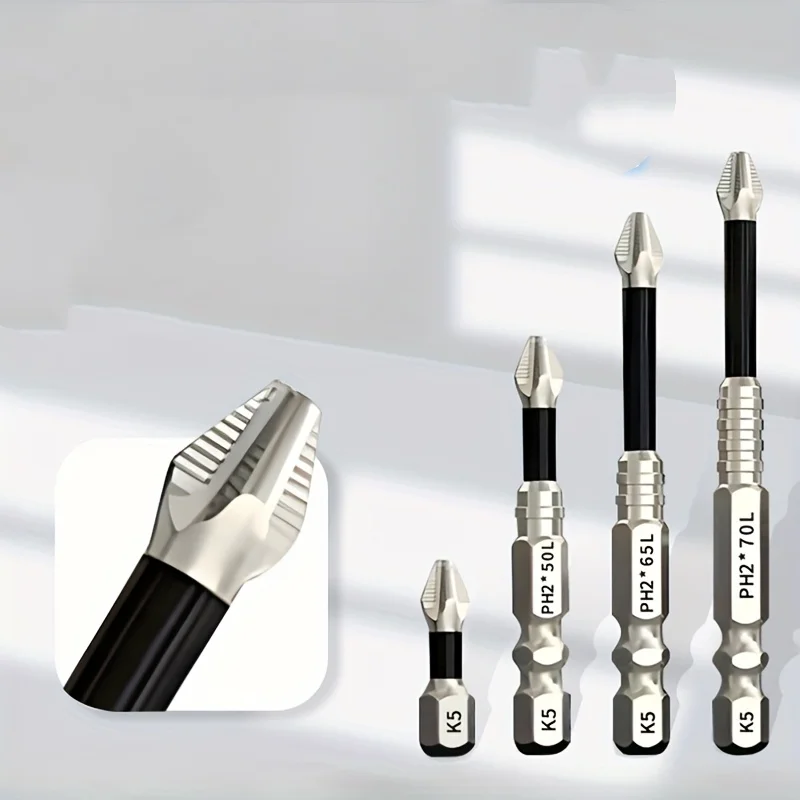 1 Set of 4 Magnetic Screwdriver Bits, Non-Slip Phillips Bits for Electric Drills and Screwdrivers, High Hardness, Ultra-Hard Hex Shank with Cross-Shaped Magnetic Tip, Strong Magnetic Tip Screwdriver
1 Set of 4 Magnetic Screwdriver Bits, Non-Slip Phillips Bits for Electric Drills and Screwdrivers, High Hardness, Ultra-Hard Hex Shank with Cross-Shaped Magnetic Tip, Strong Magnetic Tip Screwdriver