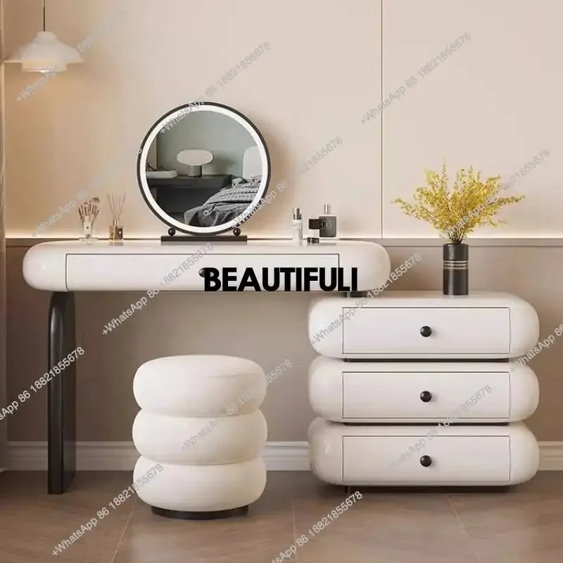 R Wooden White Black Vanity Table Nordic Aesthetic Luxury Organizer Dresser Europa Space Saving Tavolo Trucco Home Furniture
R Wooden White Black Vanity Table Nordic Aesthetic Luxury Organizer Dresser Europa Space Saving Tavolo Trucco Home Furniture