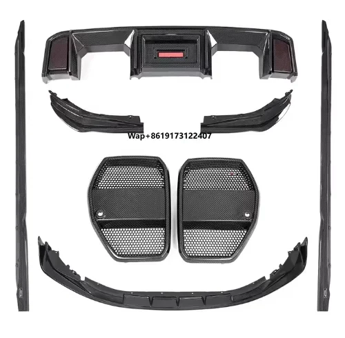 New Design G80 M3 Dry Carbon Fibers Body Kits Grille Side Skirts Rear Lip Front Lip for M3 G80 AX Style Rear Lip with Lights
New Design G80 M3 Dry Carbon Fibers Body Kits Grille Side Skirts Rear Lip Front Lip for M3 G80 AX Style Rear Lip with Lights