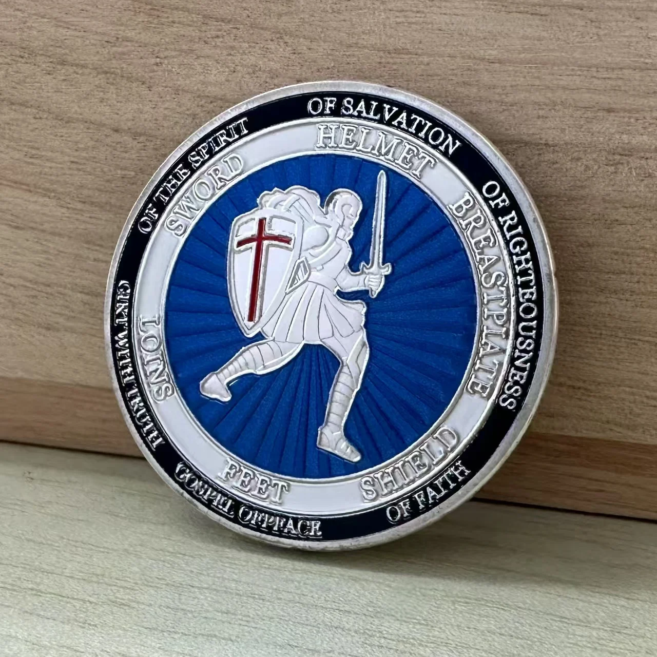 Silver Knight Templar Commemorative Coin Christian Cross Shield Warrior Collectibles Art Souvenir Challenge Coin Gift
Silver Knight Templar Commemorative Coin Christian Cross Shield Warrior Collectibles Art Souvenir Challenge Coin Gift