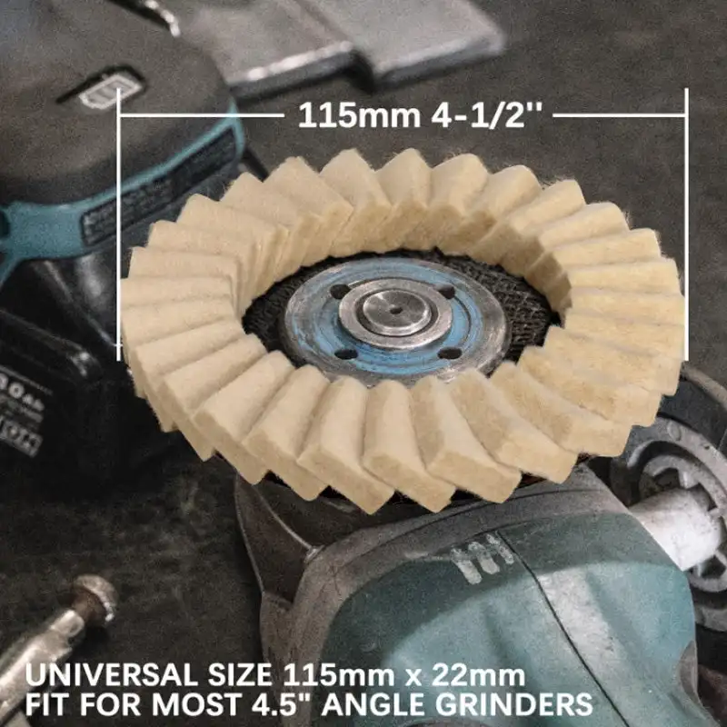 115mm 125mm Polishing Wheels 5inch Flap Felt Louver Disc Angle Grinder Wool Buffing Wheel Metal Waxing Polishing Disc Dropship
115mm 125mm Polishing Wheels 5inch Flap Felt Louver Disc Angle Grinder Wool Buffing Wheel Metal Waxing Polishing Disc Dropship