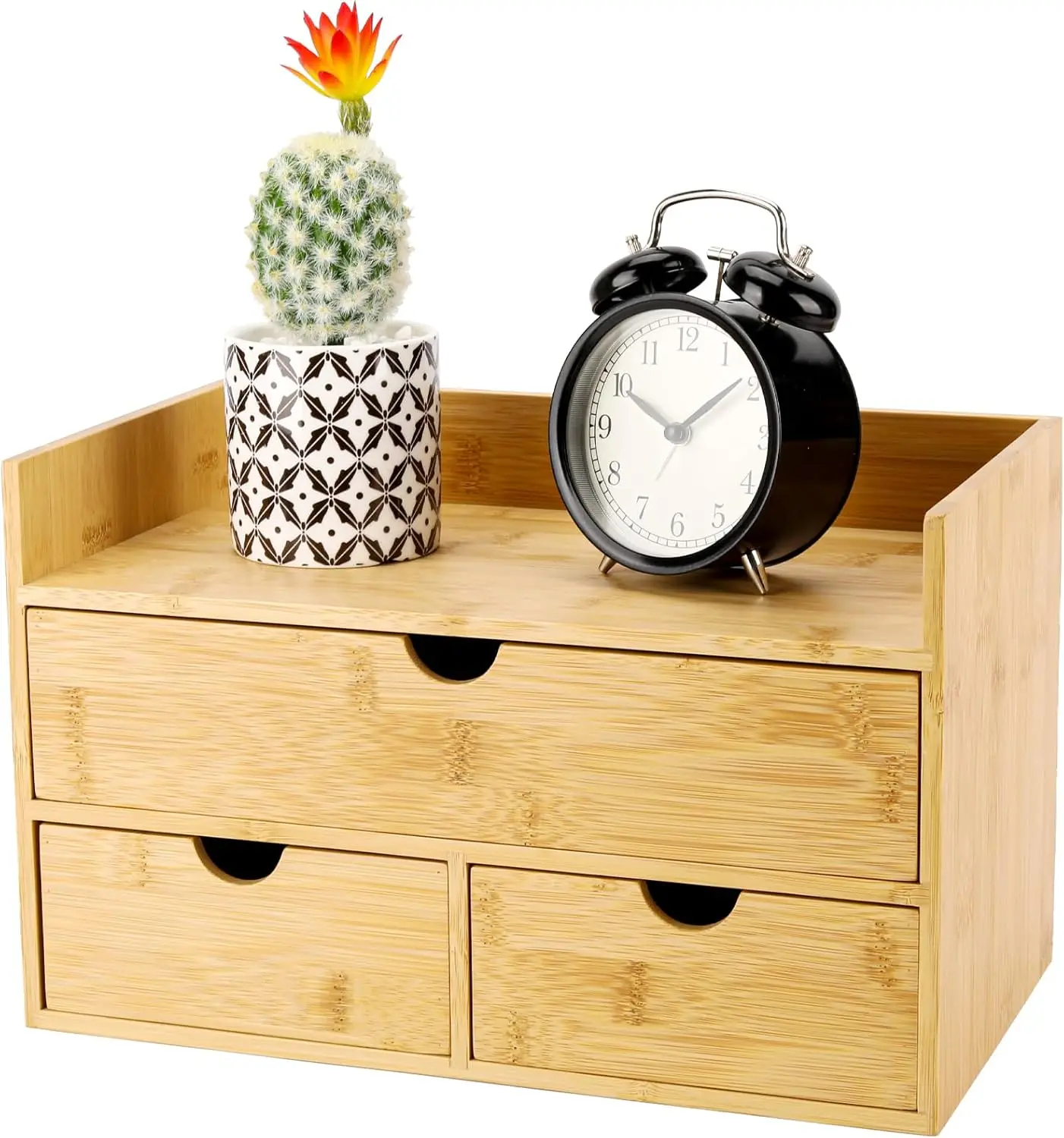 Bamboo Desk Organizer 3 Drawer with Shelf, Countertop Organizer with Drawers Makeup Storage Drawer 3
Bamboo Desk Organizer 3 Drawer with Shelf, Countertop Organizer with Drawers Makeup Storage Drawer 3