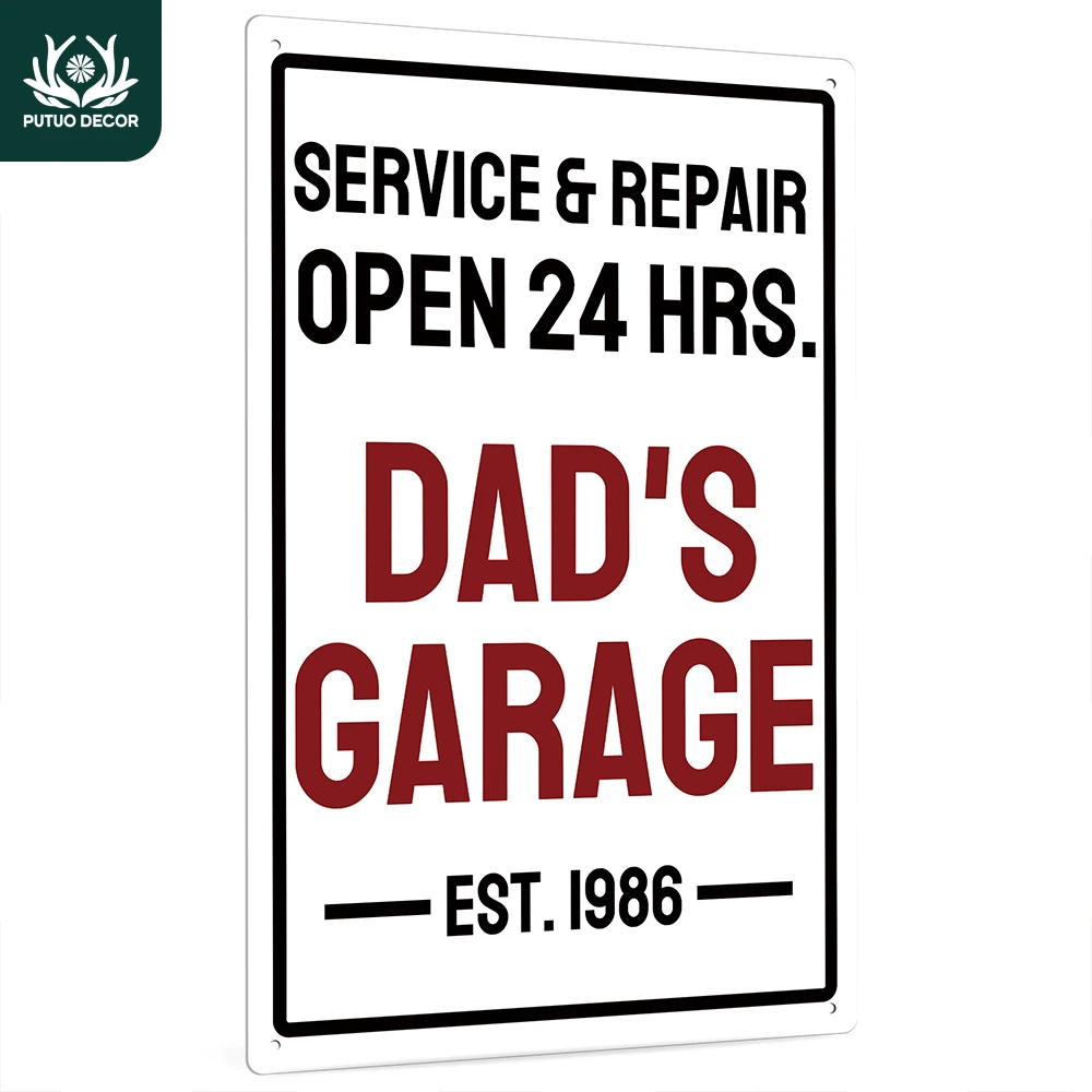 Putuo Decor Personalized Garage Sign, Custome Name/Year, Gifts for Dad, Grandpa, Uncle, Him, 12x8 Inches Metal Sign Wall Decor
Putuo Decor Personalized Garage Sign, Custome Name/Year, Gifts for Dad, Grandpa, Uncle, Him, 12x8 Inches Metal Sign Wall Decor