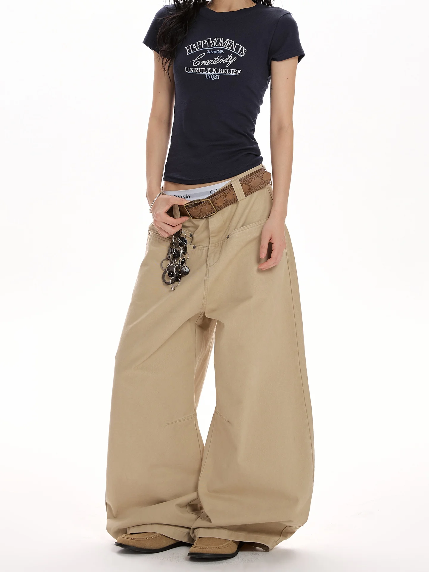 VAT American Retro Loose Straight Casual Pants Women's Old Money Sle High nce Wide Leg Workwear Trousers
VAT American Retro Loose Straight Casual Pants Women's Old Money Sle High nce Wide Leg Workwear Trousers