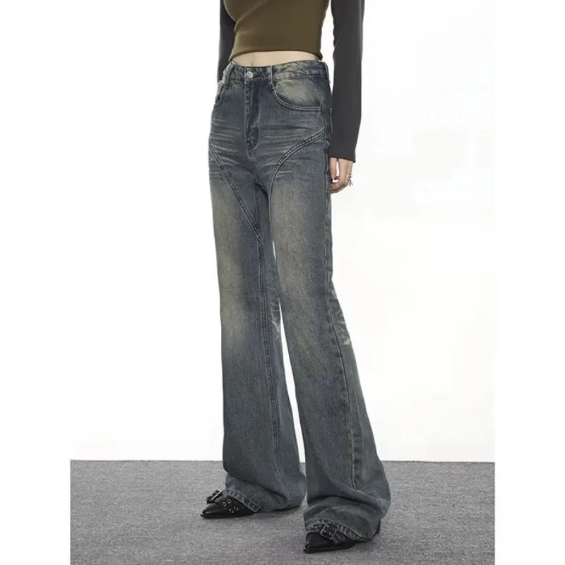 Women's Blue Y2K Wash Jeans Fashion Streetwear Vintage Flared Trousers Women's Aesthetic Denim Trousers
Women's Blue Y2K Wash Jeans Fashion Streetwear Vintage Flared Trousers Women's Aesthetic Denim Trousers