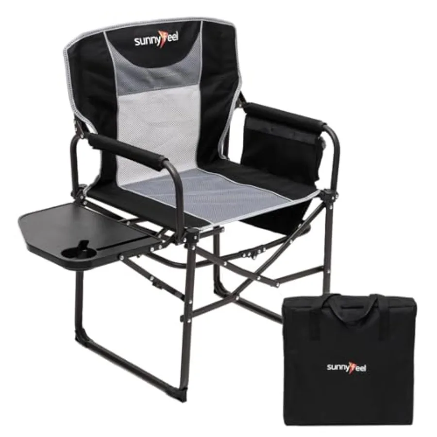 Oversized Camping Directors Chair, Portable Folding Lawn Chairs for Adults Heavy Duty with Side Table, Pocket for Beach, Fishin
Oversized Camping Directors Chair, Portable Folding Lawn Chairs for Adults Heavy Duty with Side Table, Pocket for Beach, Fishin