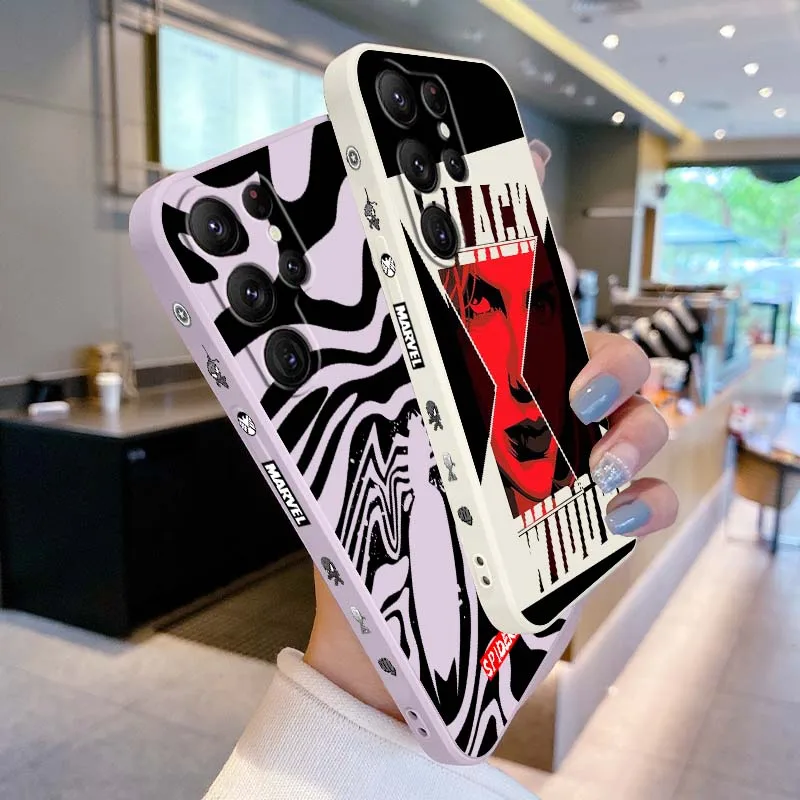 Marvel Spider Man Black Widow For Samsung Galaxy S25 S24 S23 S22 S21 S20 Ultra Plus FE 5G Liquid Left Rope Cover Phone Case
Marvel Spider Man Black Widow For Samsung Galaxy S25 S24 S23 S22 S21 S20 Ultra Plus FE 5G Liquid Left Rope Cover Phone Case