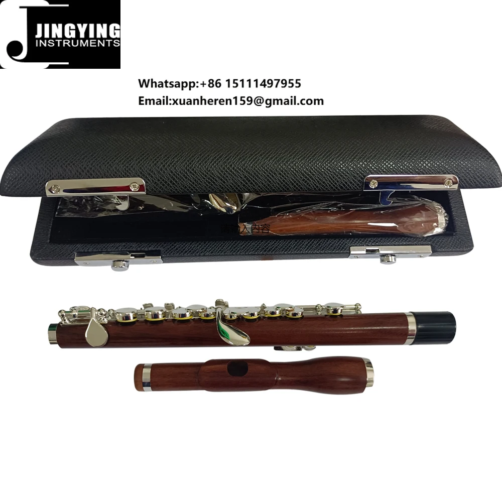 2024 Jingying Music Wind Instrument,High-quality Yellow Sandalwood Body White Copper Key Silver Plated Redwood Piccolo
2024 Jingying Music Wind Instrument,High-quality Yellow Sandalwood Body White Copper Key Silver Plated Redwood Piccolo