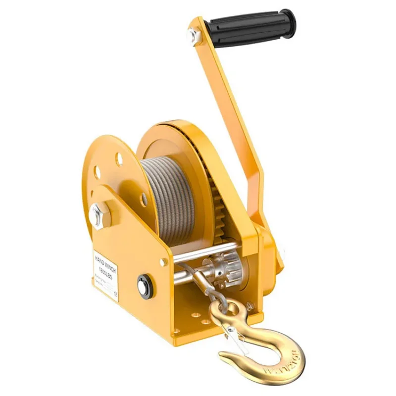 Portable Manual Winch With Self-Locking Stainless Steel Rope 1200LBS/1800LBS/2600LBS Capacity
Portable Manual Winch With Self-Locking Stainless Steel Rope 1200LBS/1800LBS/2600LBS Capacity