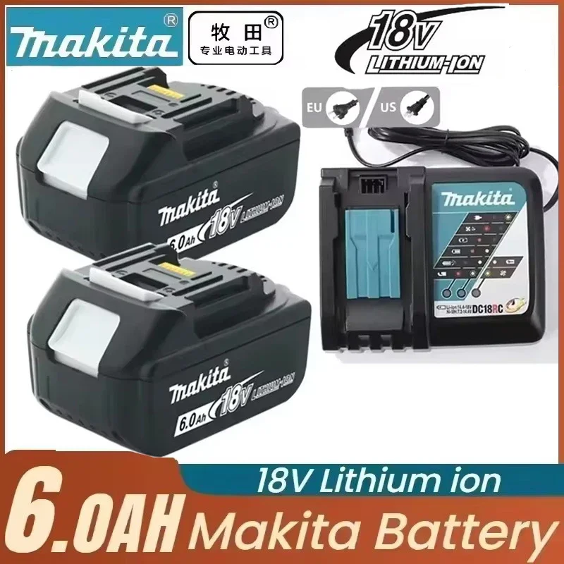 Оригинальный литий-ионный аккумулятор для Makita 18 В 6 Ач BL1850, аккумулятор для инструментов с зарядным устройством, аккумулятор Makita 18 В BL1830B L1840
Оригинальный литий-ионный аккумулятор для Makita 18 В 6 Ач BL1850, аккумулятор для инструментов с зарядным устройством, аккумулятор Makita 18 В BL1830B L1840