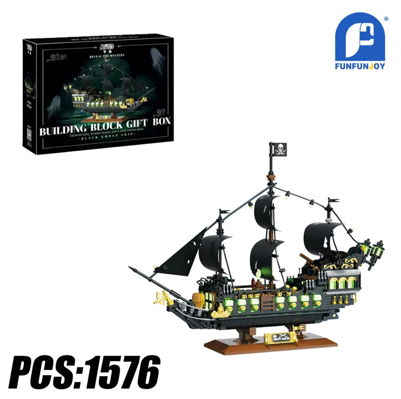 MOC 1576+PCS Pirate Ship Building Blocks Maritime Toy Series Educational Assembly Model Boat for Kids Adults Christmas Gift
MOC 1576+PCS Pirate Ship Building Blocks Maritime Toy Series Educational Assembly Model Boat for Kids Adults Christmas Gift
