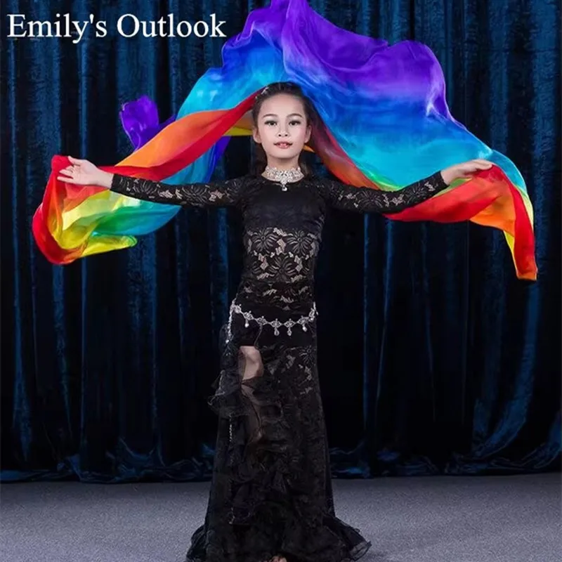 Wholesale Children Girls Silk Veil Belly Dance Hand Thrown Scarf Stage Performance Show Props Gradient Color 200*90cm Flowy
Wholesale Children Girls Silk Veil Belly Dance Hand Thrown Scarf Stage Performance Show Props Gradient Color 200*90cm Flowy
