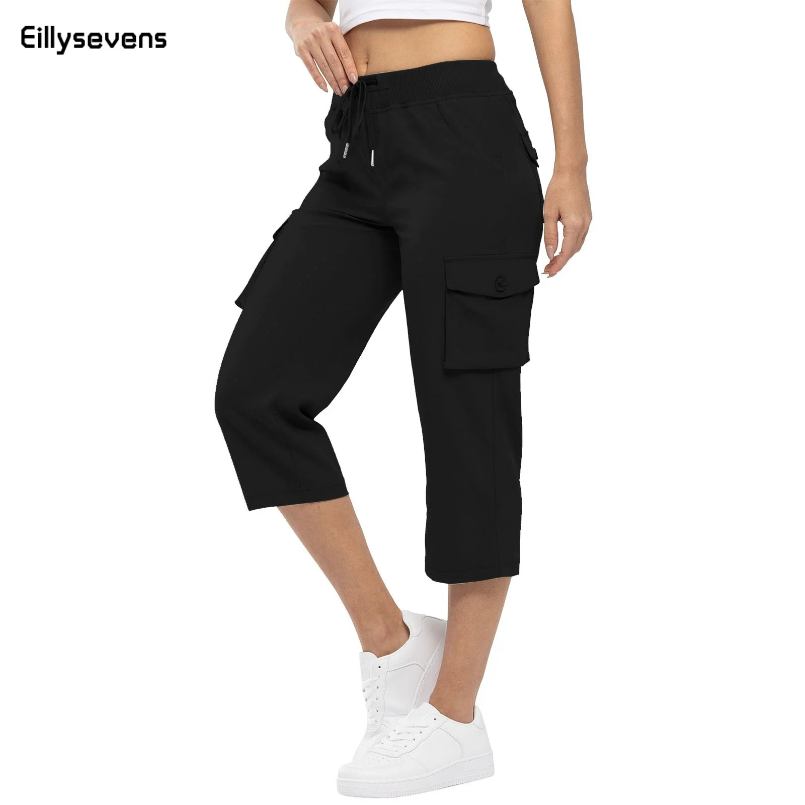 Women'S Pants 2024 Summer Fashion Pocket Design Cuffed Drawstring Casual Plain High Waist Skinny Daily Knee-Length Pants
Women'S Pants 2024 Summer Fashion Pocket Design Cuffed Drawstring Casual Plain High Waist Skinny Daily Knee-Length Pants