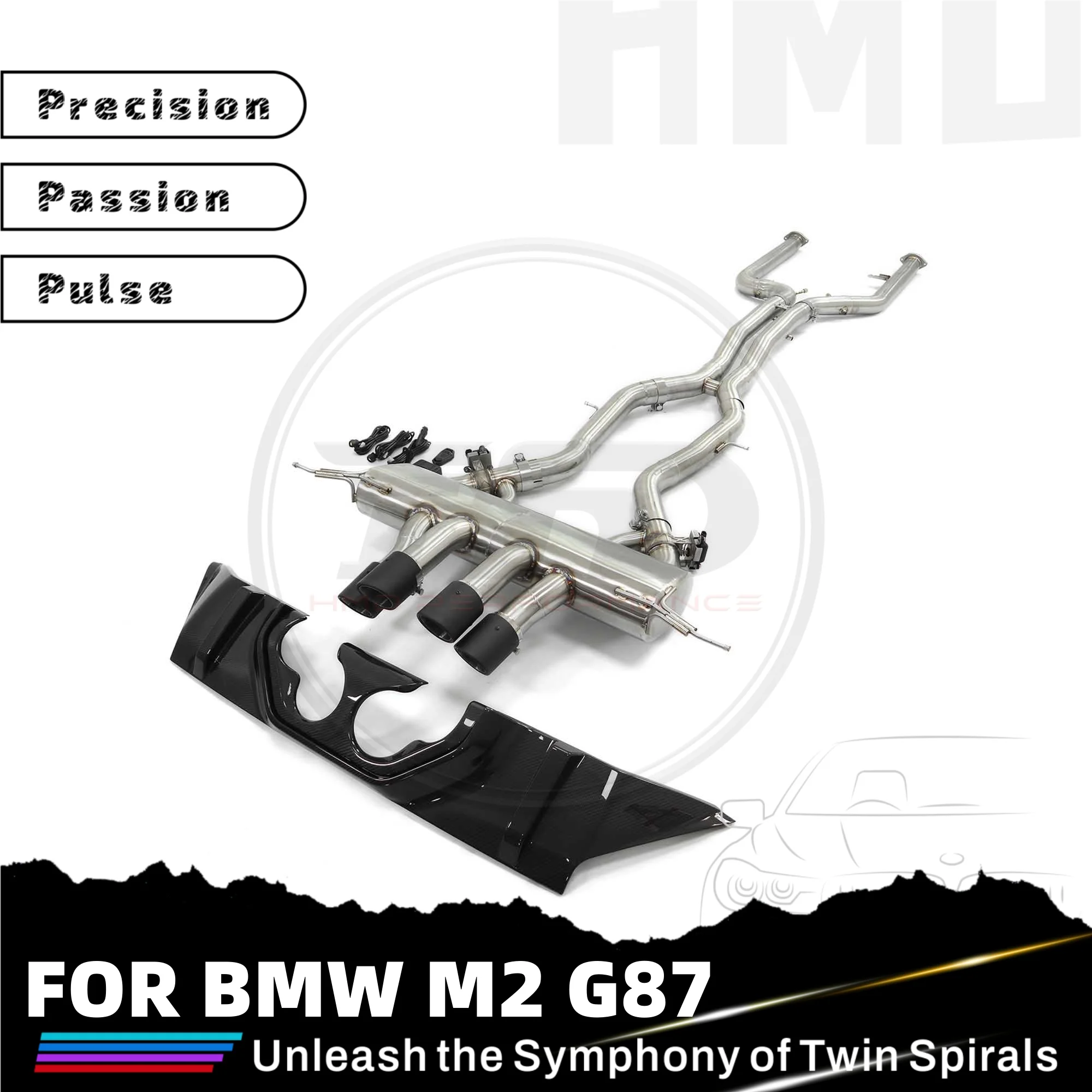 HMD Exhaust System carbon fiber diffuser Catback Stainless Steel Performance for BMW M2C G87 3.0T Muffler With Valve
HMD Exhaust System carbon fiber diffuser Catback Stainless Steel Performance for BMW M2C G87 3.0T Muffler With Valve