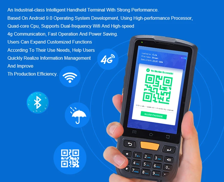 1D 2D-сканер, Wi-Fi, портативный терминал, КПК, сканер штрих-кода, коллектор данных Android, портативный компьютер, QR-код PDAS
1D 2D-сканер, Wi-Fi, портативный терминал, КПК, сканер штрих-кода, коллектор данных Android, портативный компьютер, QR-код PDAS