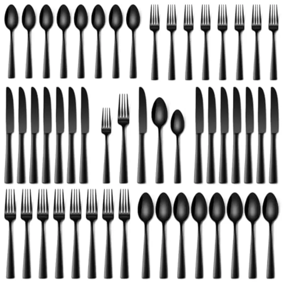 Pcs Set, Food-Grade Stainless Steel Flat Set for 8 Mirror Polished Cutlery Utensil Sets Include Dinner Knives Spoons a
Pcs Set, Food-Grade Stainless Steel Flat Set for 8 Mirror Polished Cutlery Utensil Sets Include Dinner Knives Spoons a