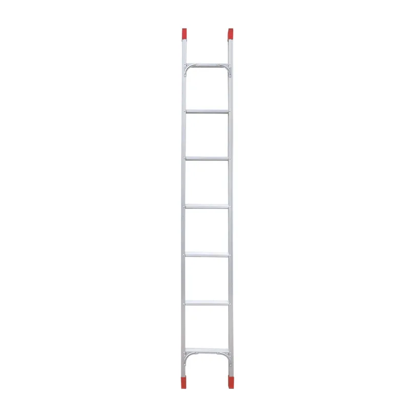 Aluminum alloy one-word attic ladder against the wall, single-sided welded and hooked engineering ladder
Aluminum alloy one-word attic ladder against the wall, single-sided welded and hooked engineering ladder