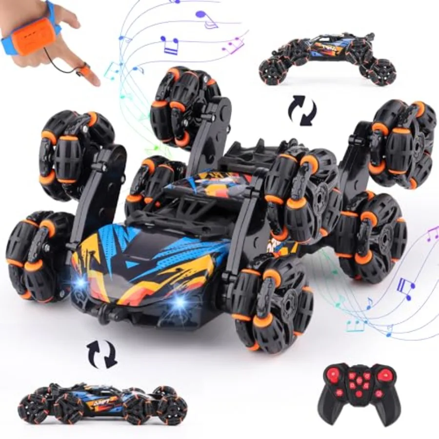 Cool 8 Wheels Hand Controlled rc Stunt Car Toys, Gesture Sensing Remote Control Cars for Boys Age 6 7 8-12 13 14 Year Old, Birt
Cool 8 Wheels Hand Controlled rc Stunt Car Toys, Gesture Sensing Remote Control Cars for Boys Age 6 7 8-12 13 14 Year Old, Birt