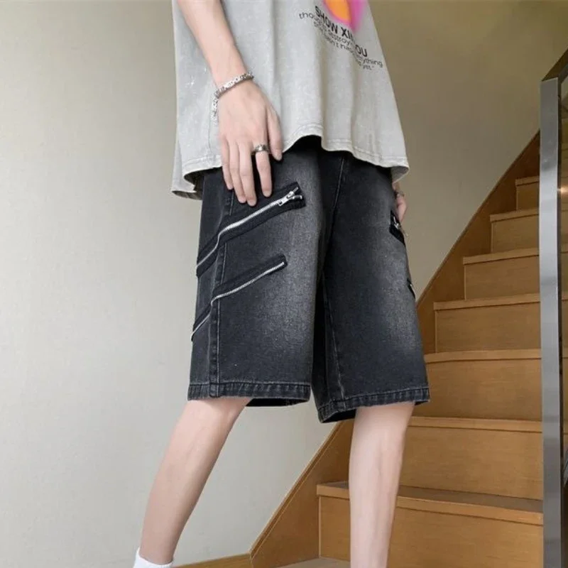 Long Half Wide Men's Short Jeans Pants Loose Bermuda Baggy Male Denim Shorts with Pockets Summer Xxxl Retro Cowboy Stretch Emo
Long Half Wide Men's Short Jeans Pants Loose Bermuda Baggy Male Denim Shorts with Pockets Summer Xxxl Retro Cowboy Stretch Emo
