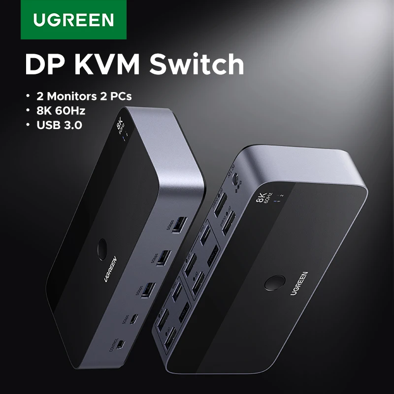 DP KVM Переключатель 2 Монитора 2 ПК 8K 60Гц USB 3.0 Совместное использование Клавиатуры Мыши Монитора Поддержка HDR 3D для Ноутбука ПК Принтера
DP KVM Переключатель 2 Монитора 2 ПК 8K 60Гц USB 3.0 Совместное использование Клавиатуры Мыши Монитора Поддержка HDR 3D для Ноутбука ПК Принтера