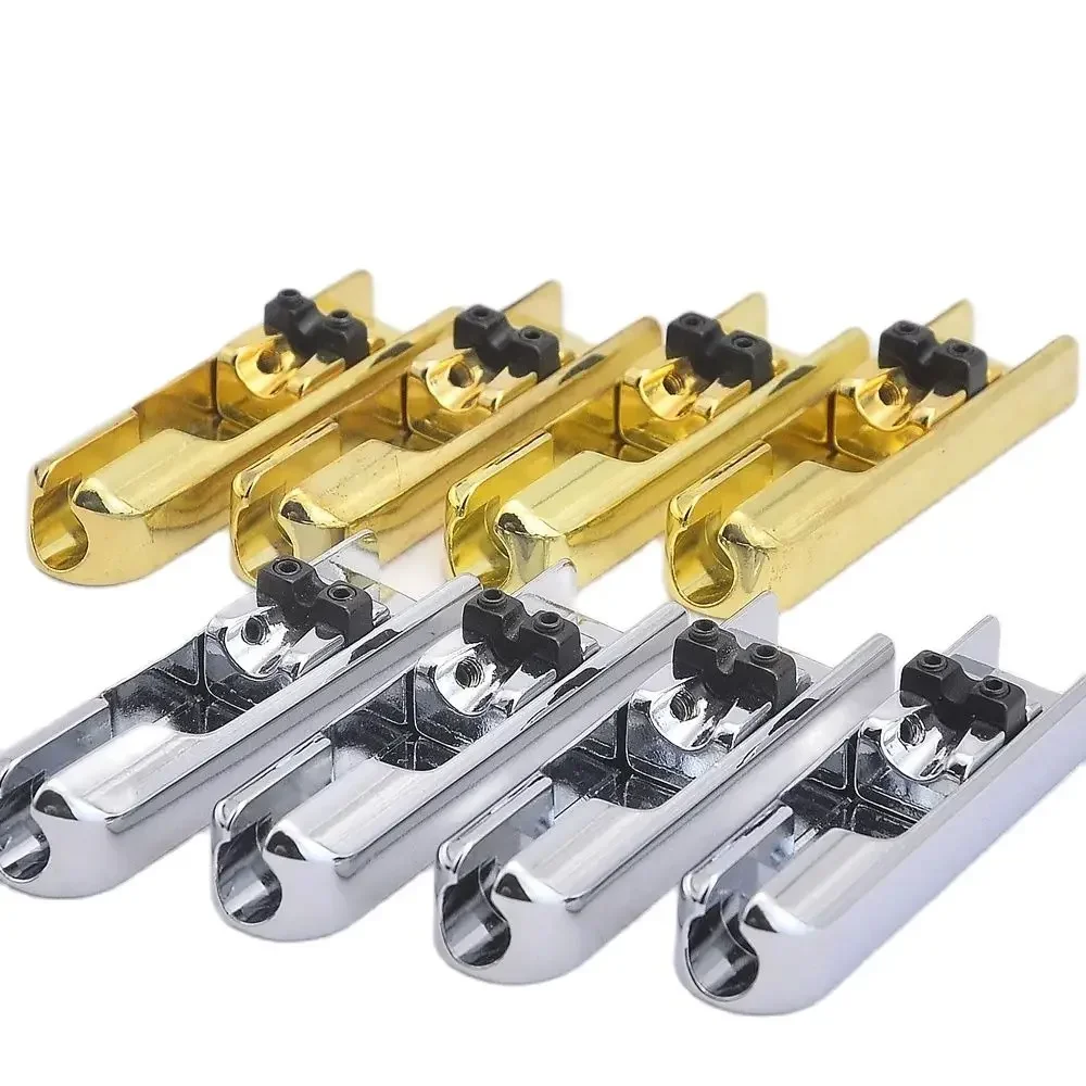 1 Set Single-String Bass Bridge With Lock Down For 4 Strings Electric Bass