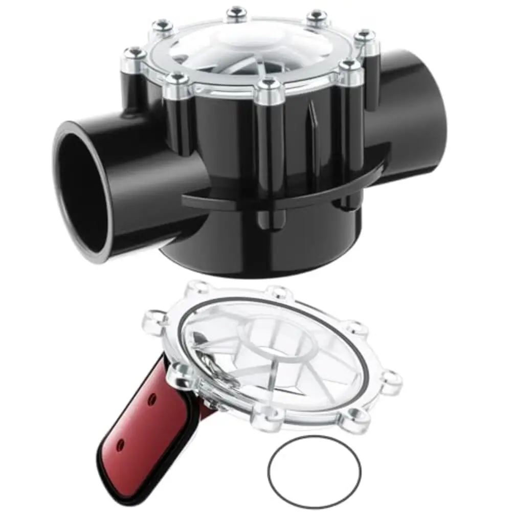CPVC 7235 Check Valve with 7056 Cover and Spring Pin for Zodiac Models 7235 7236 7305 7511 7512 Pool and Spa Systems
CPVC 7235 Check Valve with 7056 Cover and Spring Pin for Zodiac Models 7235 7236 7305 7511 7512 Pool and Spa Systems