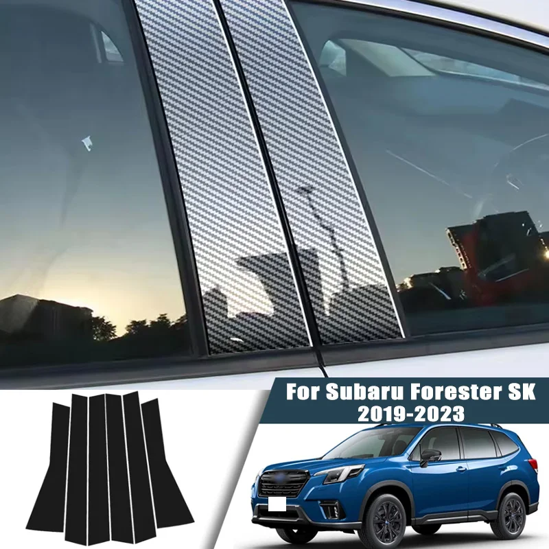 Glossy Black Carbon Fiber Window Door Deal B C Pillar Post Cover Sticker For Subaru Forester SK MK5 2019-2023 2020 2021 2022
Glossy Black Carbon Fiber Window Door Deal B C Pillar Post Cover Sticker For Subaru Forester SK MK5 2019-2023 2020 2021 2022