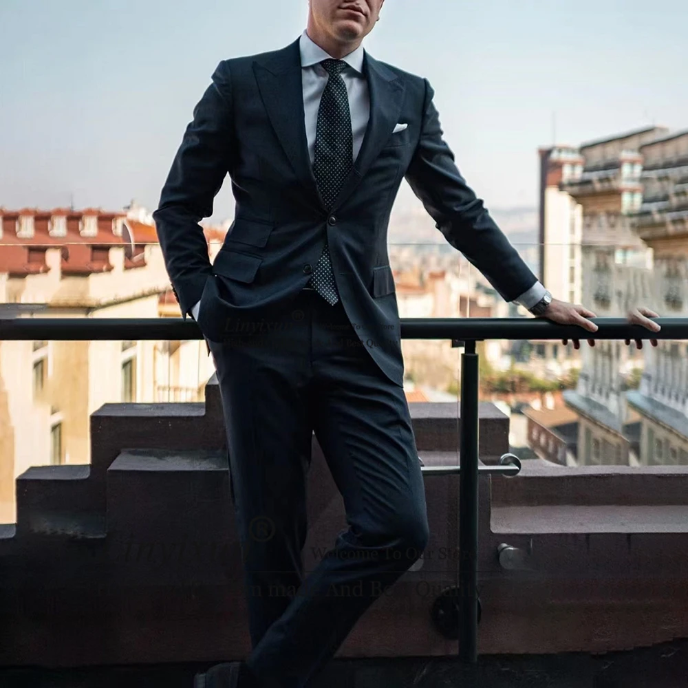 Casual Black Mens Suit Formal Business Blazer Slim Fit Office Work Wear Banquet Tuxedo 2 Piece Jacket Pants Set Terno Masculino
Casual Black Mens Suit Formal Business Blazer Slim Fit Office Work Wear Banquet Tuxedo 2 Piece Jacket Pants Set Terno Masculino