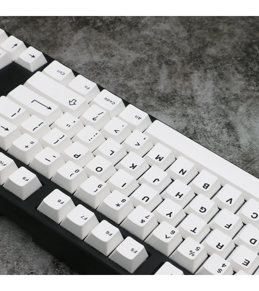 Minimal white PBT two-color molding keycap 125 key original high icon new mold 75/87/980
Minimal white PBT two-color molding keycap 125 key original high icon new mold 75/87/980