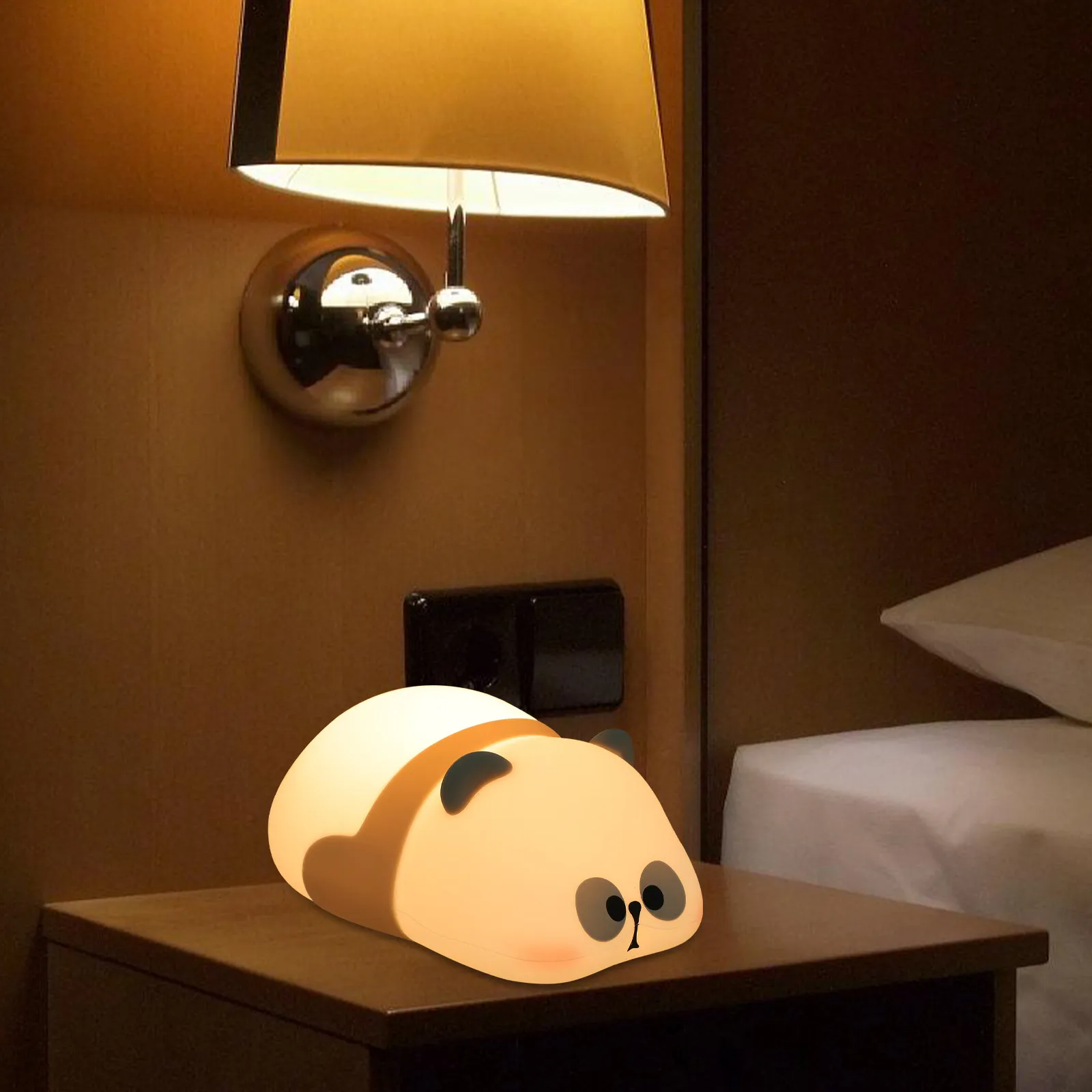 Panda Night Light Silicone Rechargeable Cute Tap Lamp Bedroom Nursery Soft Glow Small Night Lamp Panda Tap Lamp,
Panda Night Light Silicone Rechargeable Cute Tap Lamp Bedroom Nursery Soft Glow Small Night Lamp Panda Tap Lamp,
