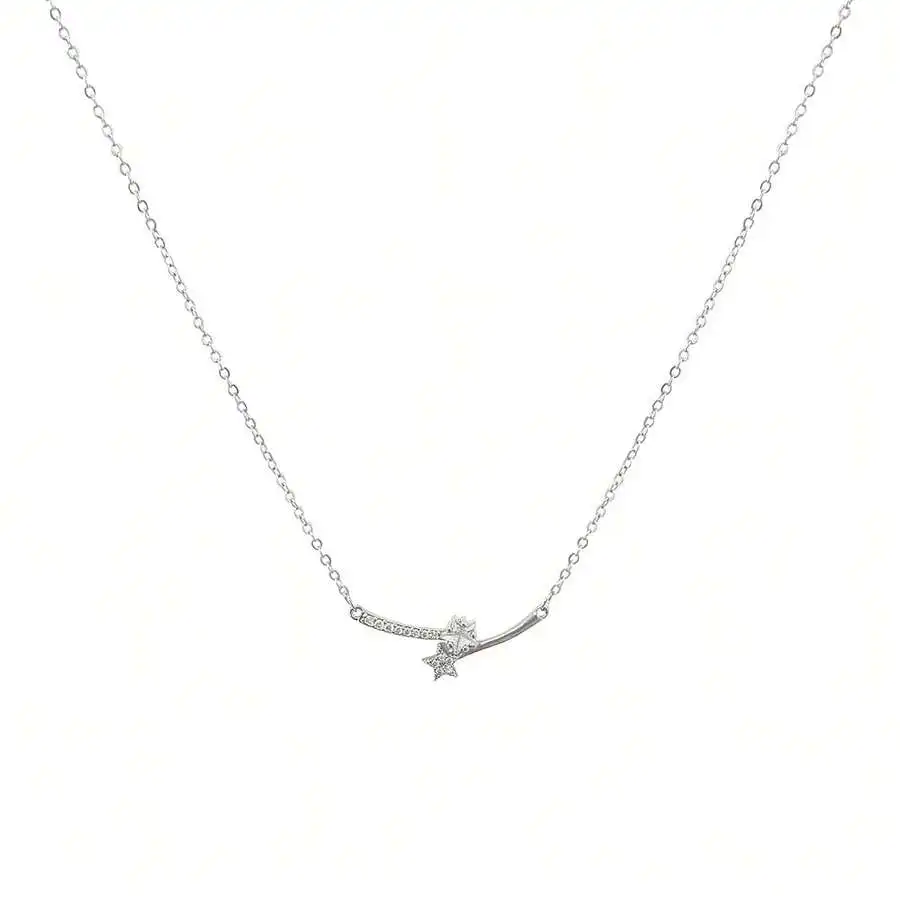 Серебристое изогнутое колье-браслет с звездой и кристаллами для женщин
Серебристое изогнутое колье-браслет с звездой и кристаллами для женщин