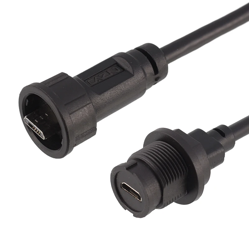 Micro USB Straight Receptacle Connector Back Mounted Socket With Cable 0.3M 0.5M 1M 2M Bayonet Socket
Micro USB Straight Receptacle Connector Back Mounted Socket With Cable 0.3M 0.5M 1M 2M Bayonet Socket
