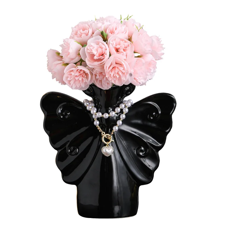 DSA vase ornament, living room flower arrangement, light luxury, high-end butterfly vase wine cabinet entrance, soft decoration
DSA vase ornament, living room flower arrangement, light luxury, high-end butterfly vase wine cabinet entrance, soft decoration