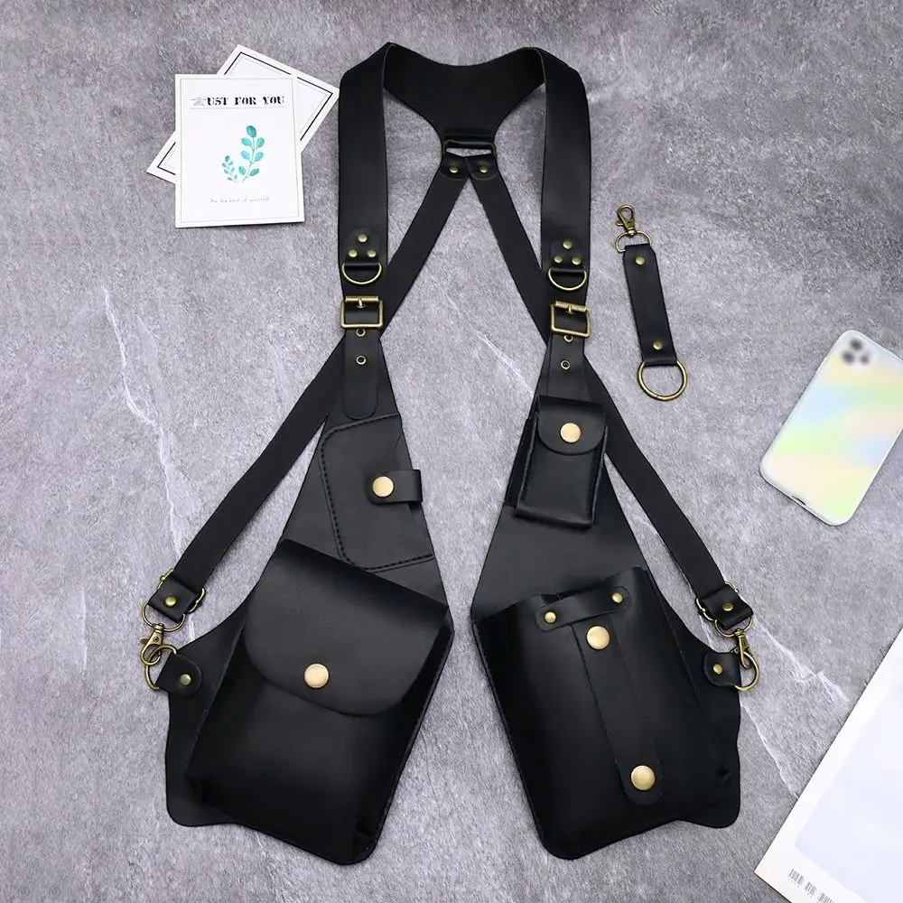Vintage Underarm Strap Wallet Pocket Vest Bag Anti-Theft Shoulder Harness Bag Adjustable Leather Strap Steampunk
Vintage Underarm Strap Wallet Pocket Vest Bag Anti-Theft Shoulder Harness Bag Adjustable Leather Strap Steampunk