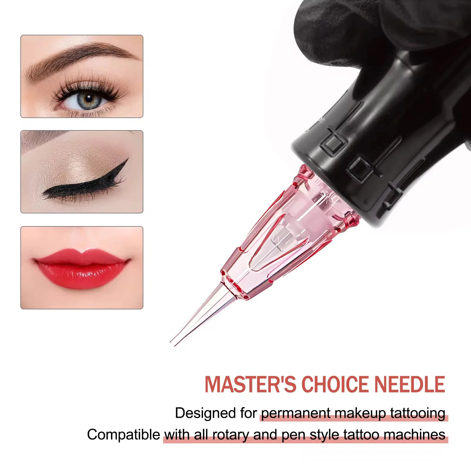 10PCS Pink Permanent Makeup Tattoo Needle Cartridge Professional PMU Tattoo Artist Supplies for Lip Eyebrow Tattoo Work
10PCS Pink Permanent Makeup Tattoo Needle Cartridge Professional PMU Tattoo Artist Supplies for Lip Eyebrow Tattoo Work