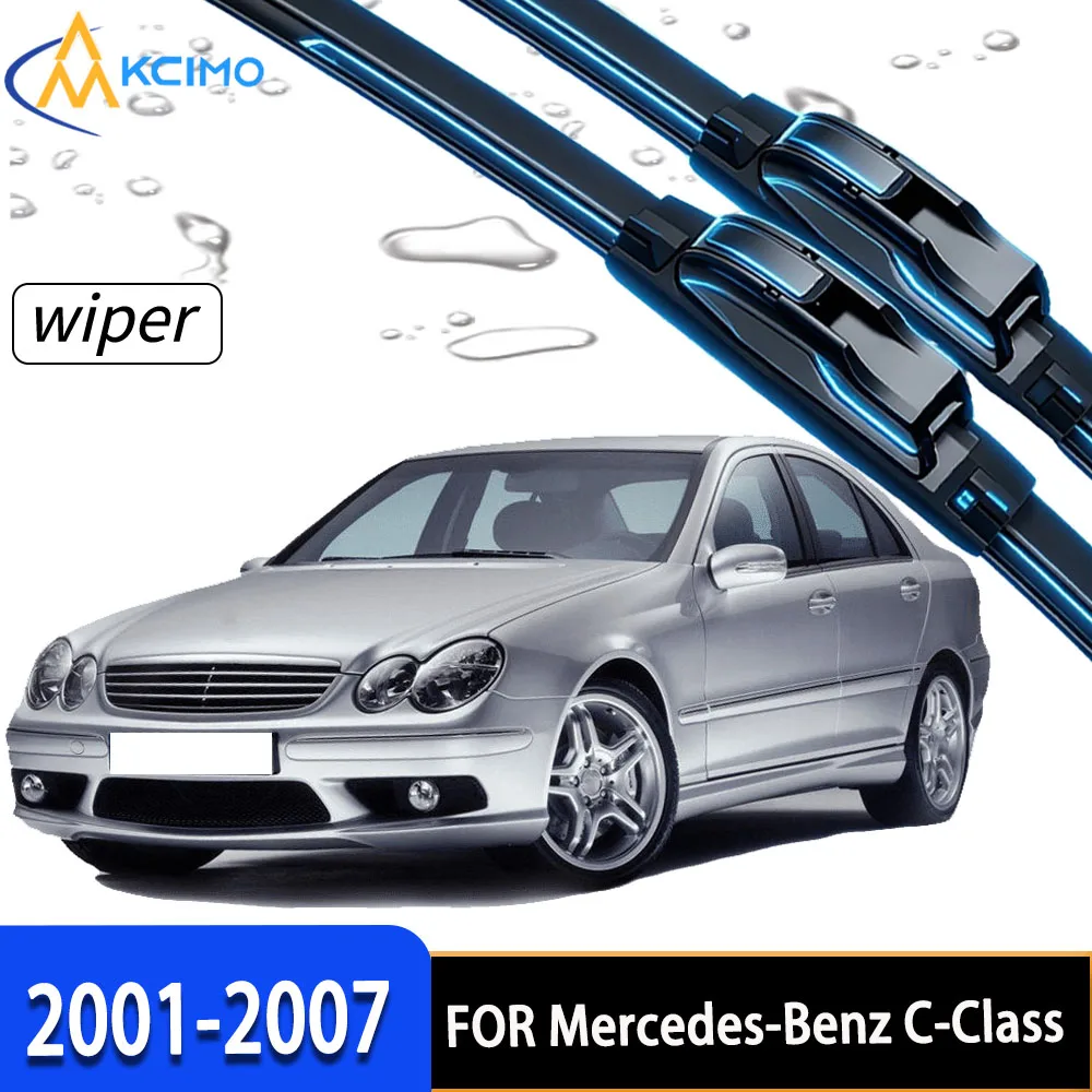 Premium Rubber Front Windshield Wiper Blades For Mercedes-Benz C-Class W203 S203 2001-2007 Perfect Replacement
Premium Rubber Front Windshield Wiper Blades For Mercedes-Benz C-Class W203 S203 2001-2007 Perfect Replacement