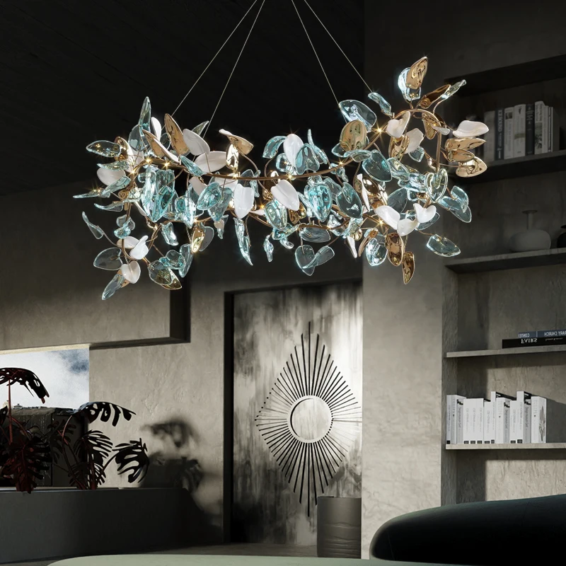 Living Room Chandelier Modern Light Luxury Copper Color Crystal Atmosphere Villa Designer Art Creative Retro Dining-Room Lamp
Living Room Chandelier Modern Light Luxury Copper Color Crystal Atmosphere Villa Designer Art Creative Retro Dining-Room Lamp